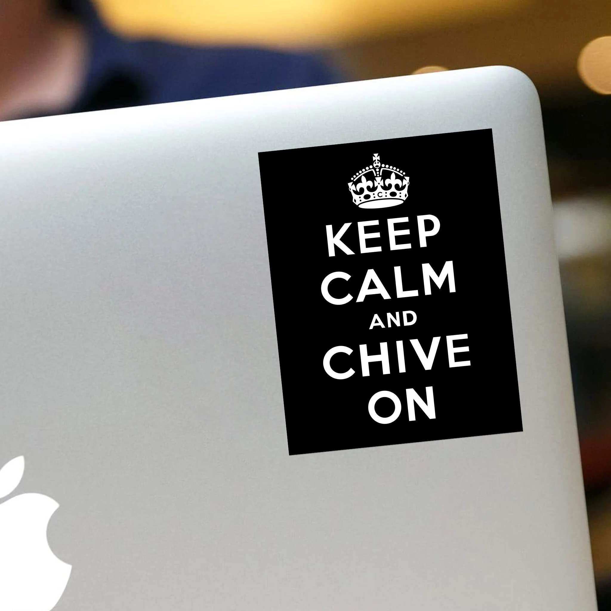 Keep Calm And Chive On Sticker - Image 4