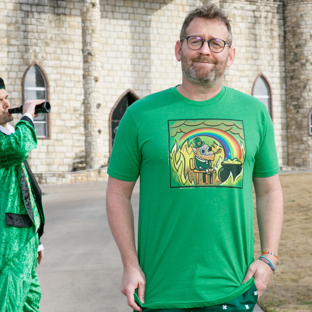 This Is Fine Leprechaun Tee - Image 2